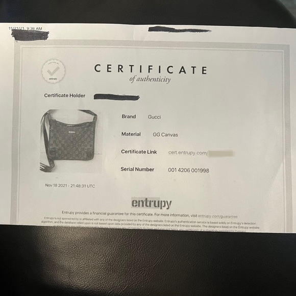 Authentic Gucci Canvas/Patent Leather crossbody - Picture 13 of 13